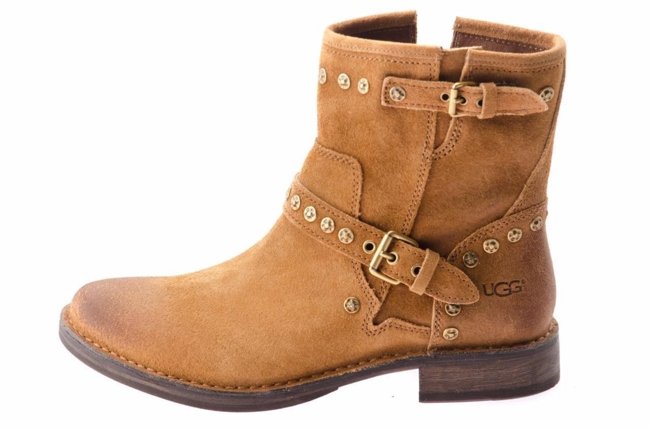 UGG FABRIZIA CHESTNUT ANKLE BOOTS