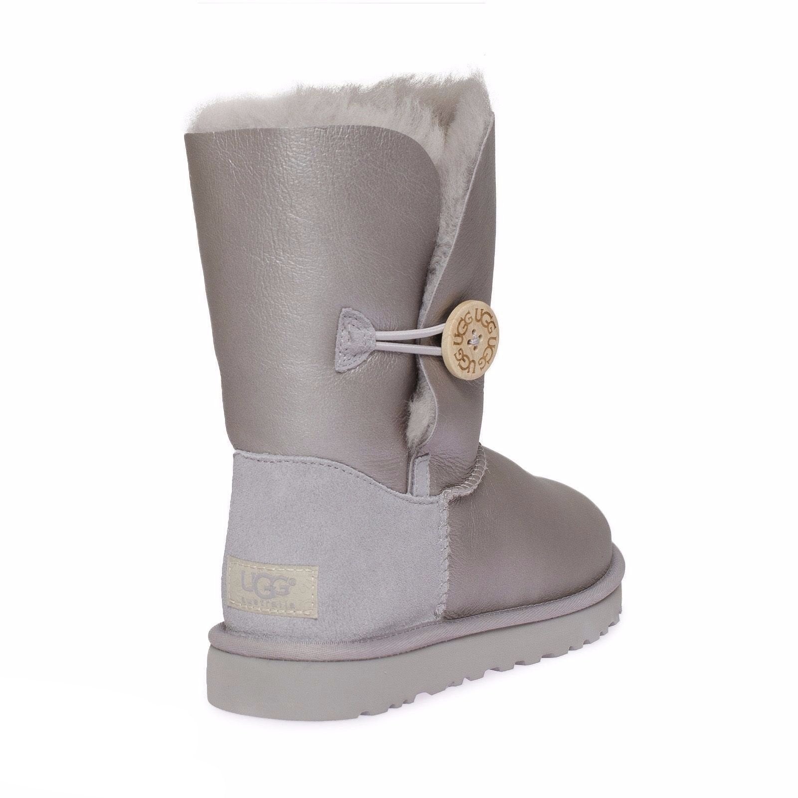 UGG Bailey Button Metallic Graphite Boots