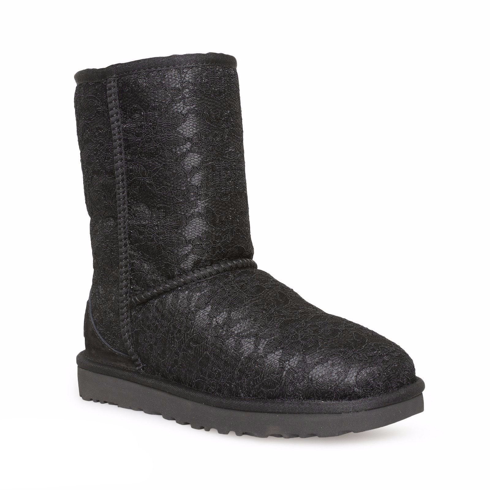 UGG Classic Short Antoinette Black Boots