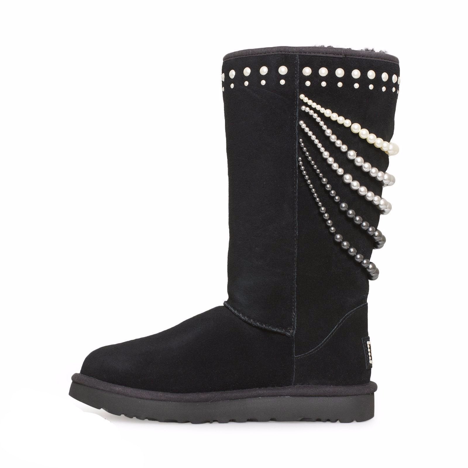 UGG Calais Pearls Black Boots