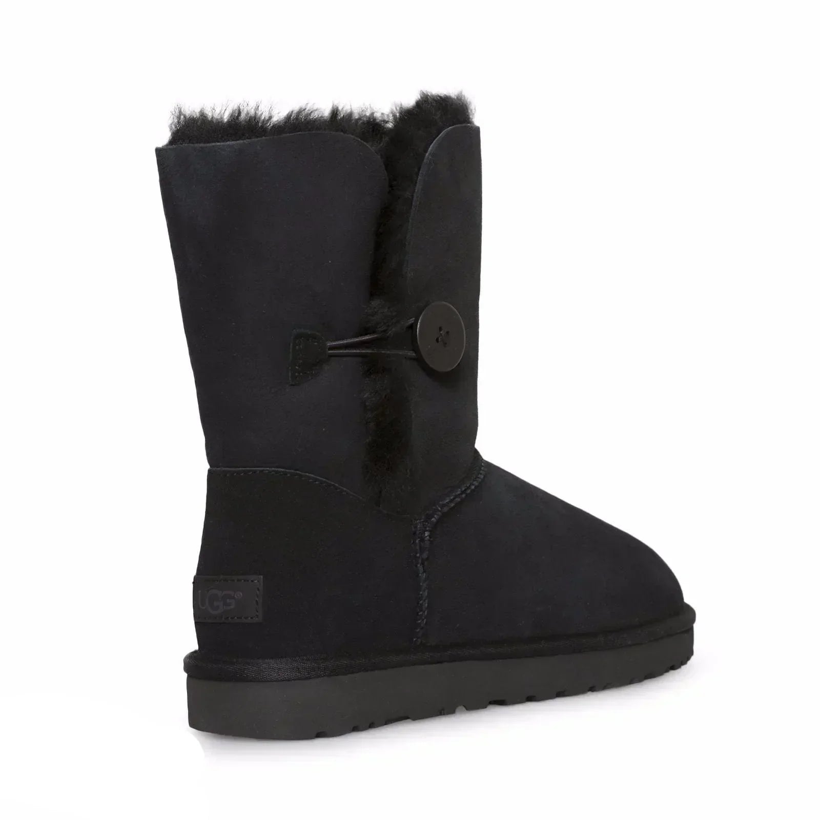 UGG Bailey Button II Black Boots - Youth