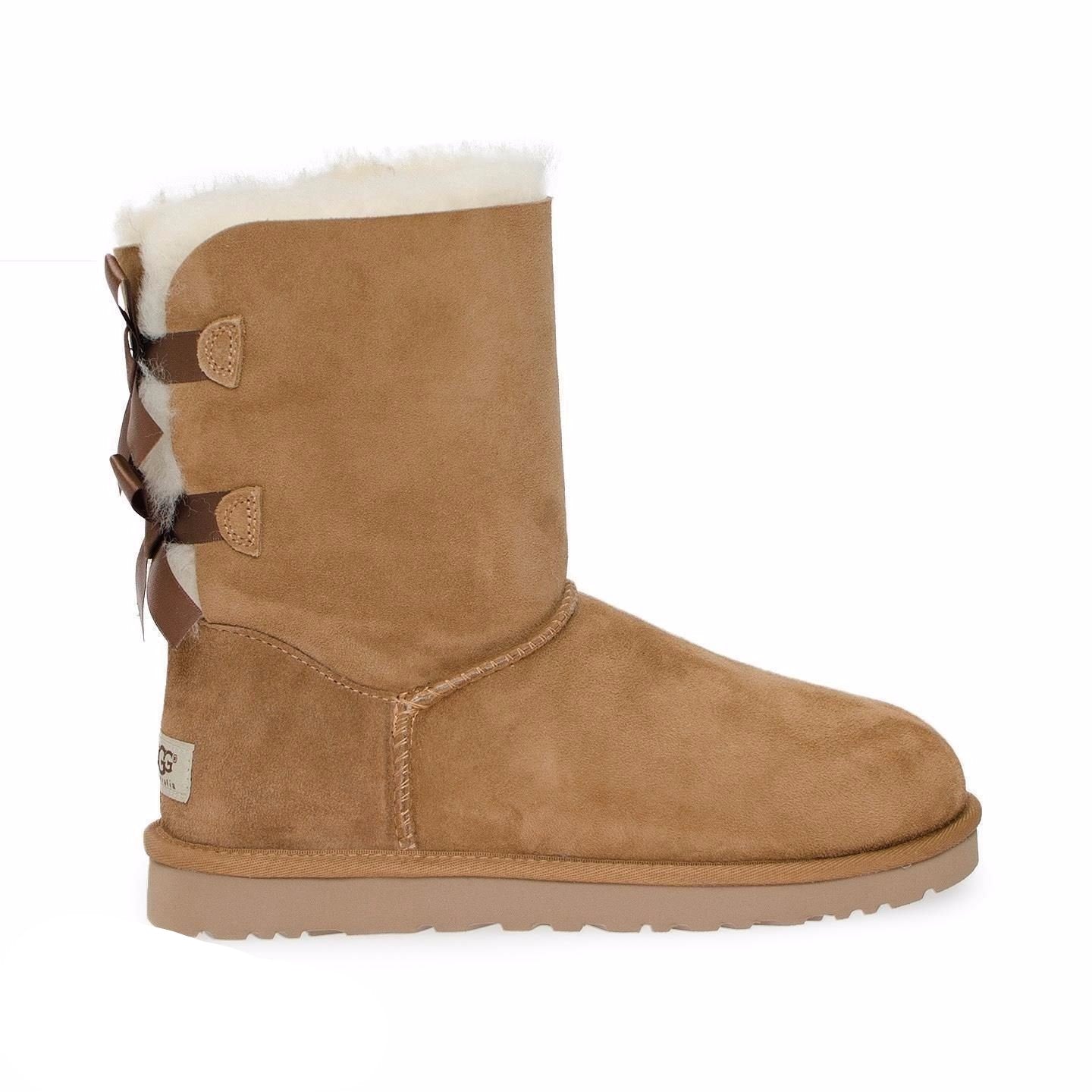 UGG Bailey Bow Chestnut Boots