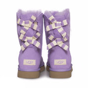 UGG Bailey Bow Stripe Lavender Boots