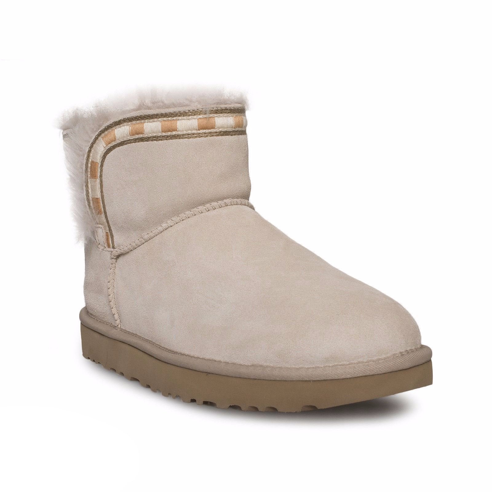 UGG Rosamaria Embroidery Horchata Boots