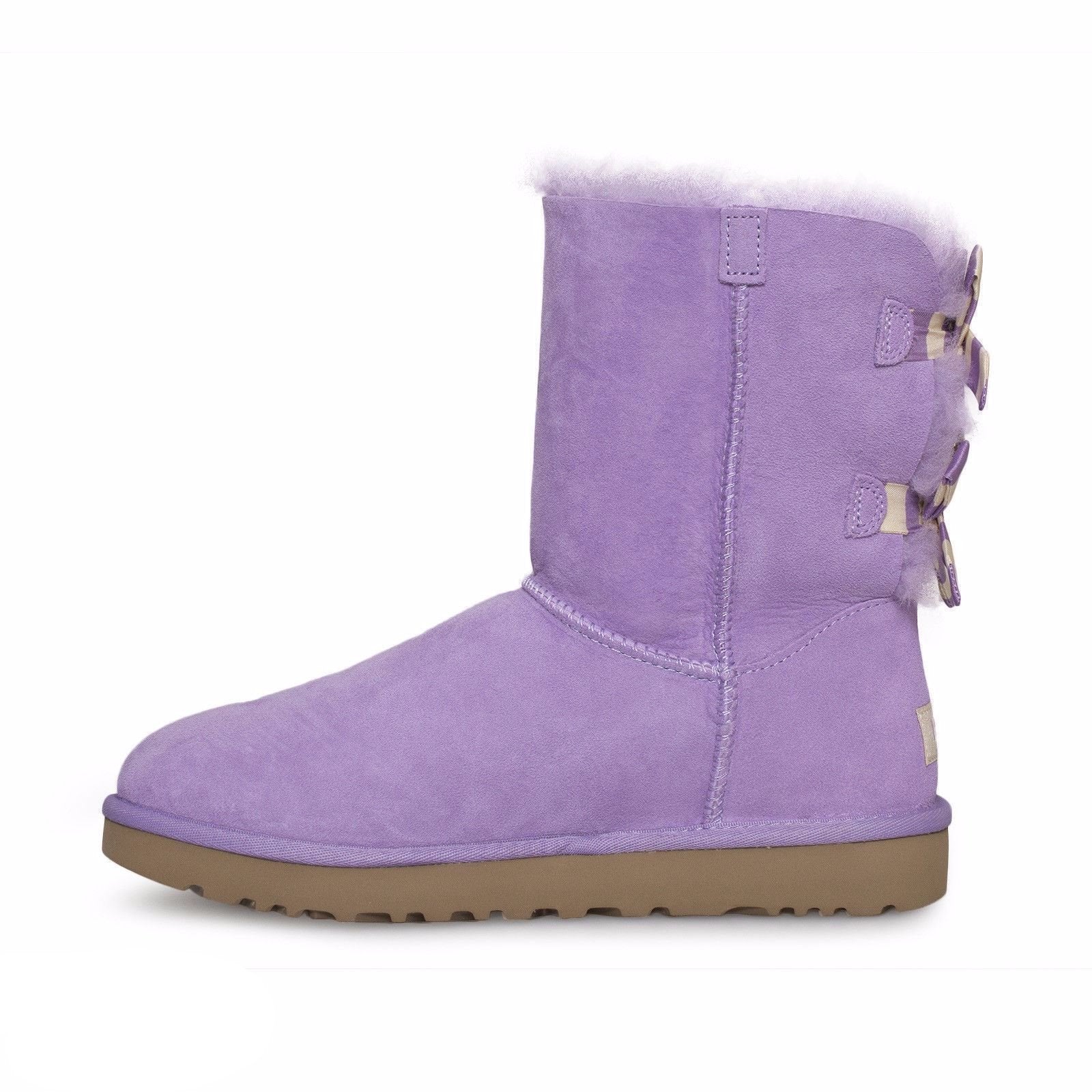 UGG Bailey Bow Stripe Lavender Boots