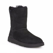 UGG Classic Cuff Short Black Boots