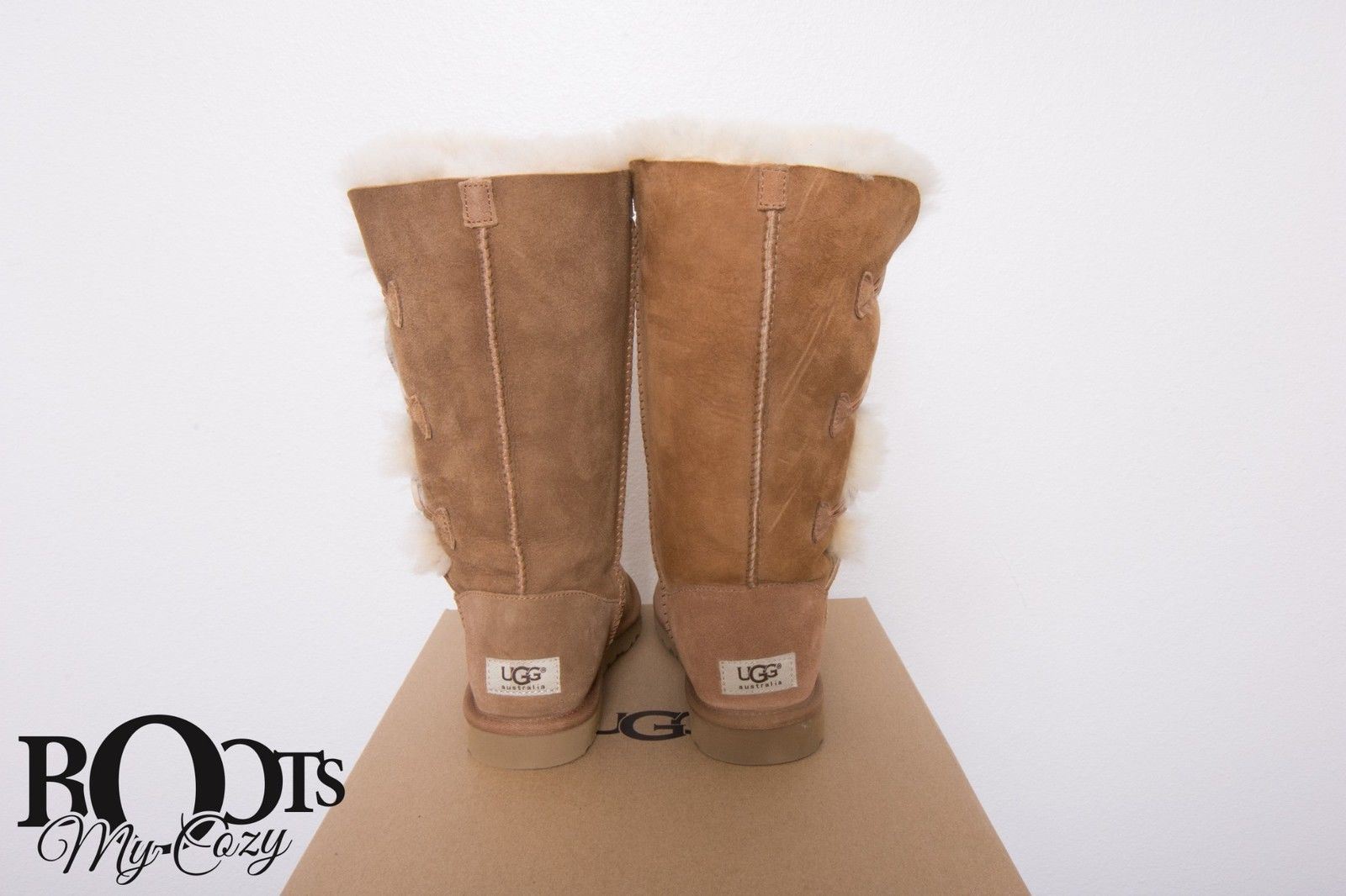 UGG Bailey Button Triplet Chestnut Boots