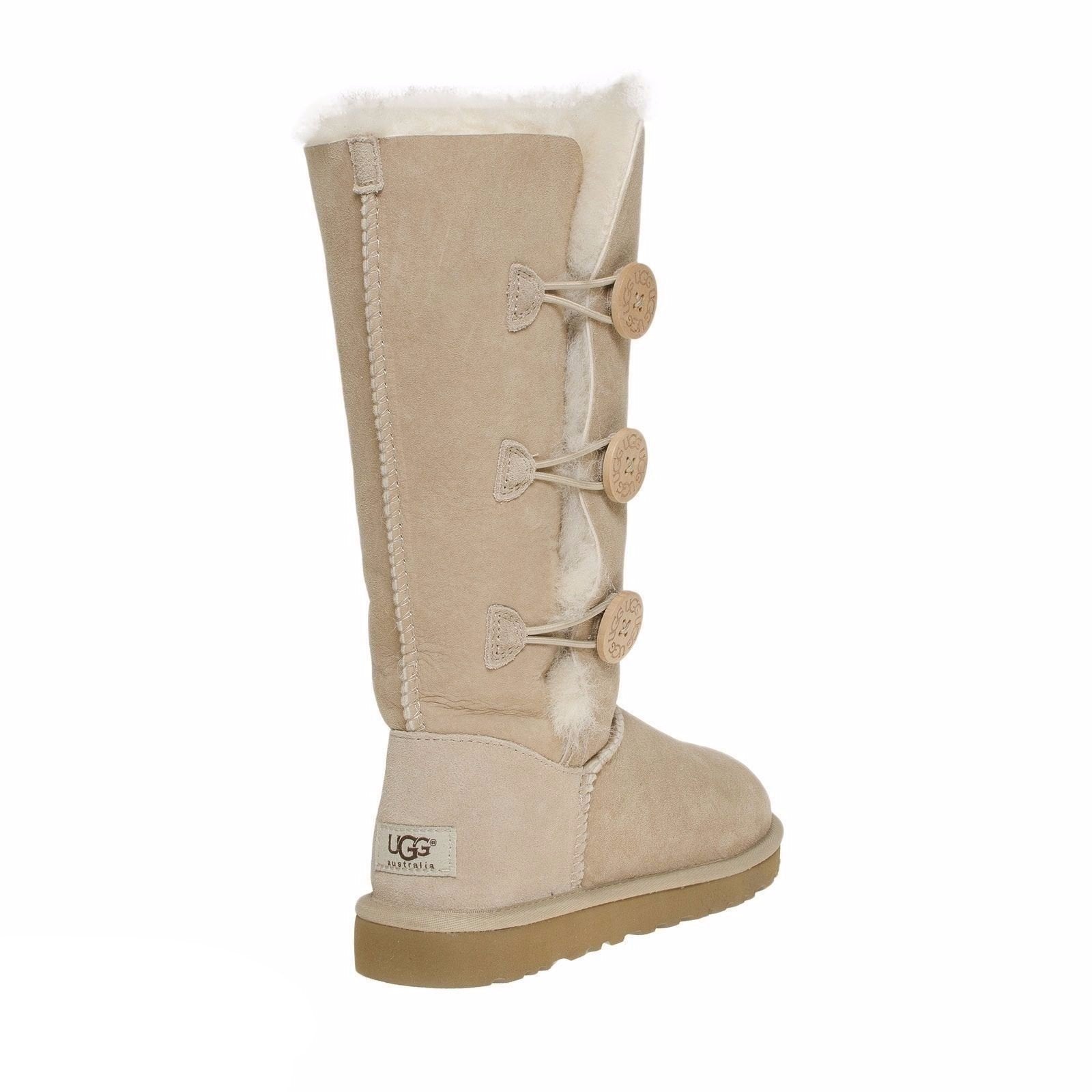 UGG Bailey Button Triplet Sand Boots