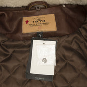 UGG Aviator Leather Jacket Espresso