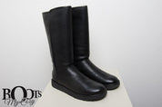 UGG Abree II Tall Leather Nero Boots