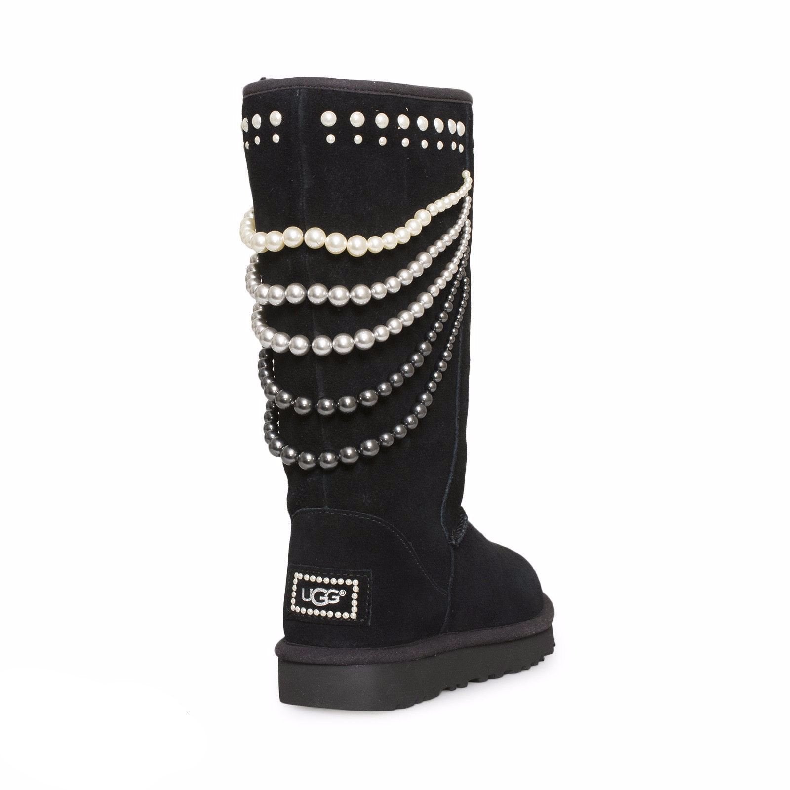 UGG Calais Pearls Black Boots