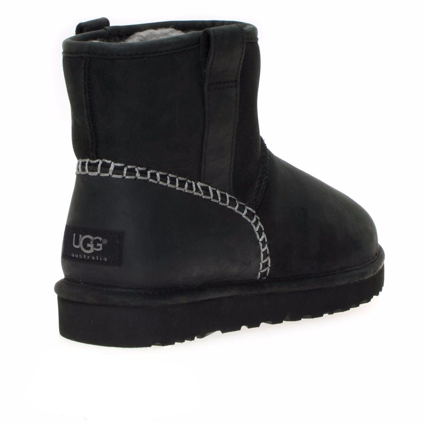 UGG Classic Mini Stitch Black Boots