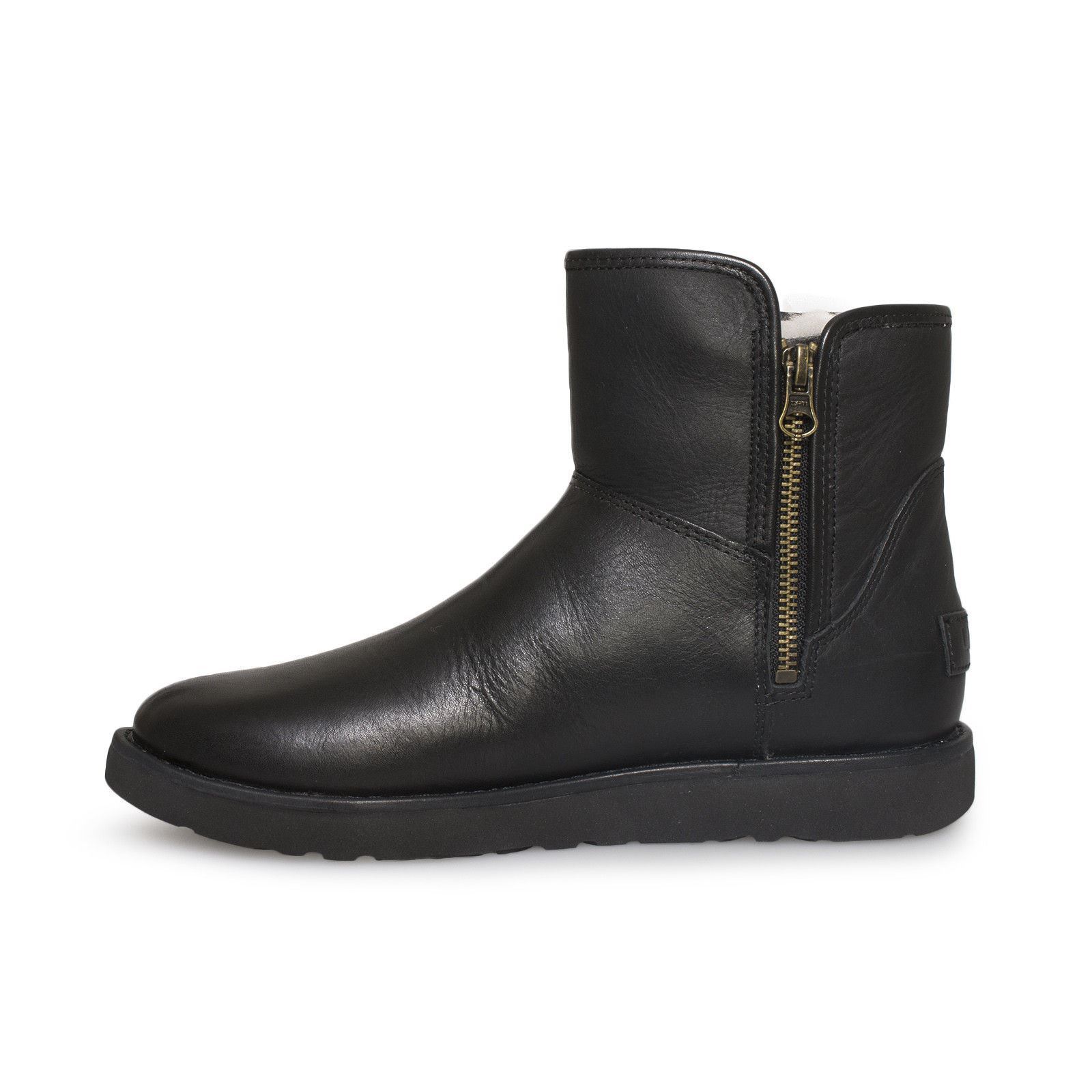 UGG Abree Mini Leather Nero Boots