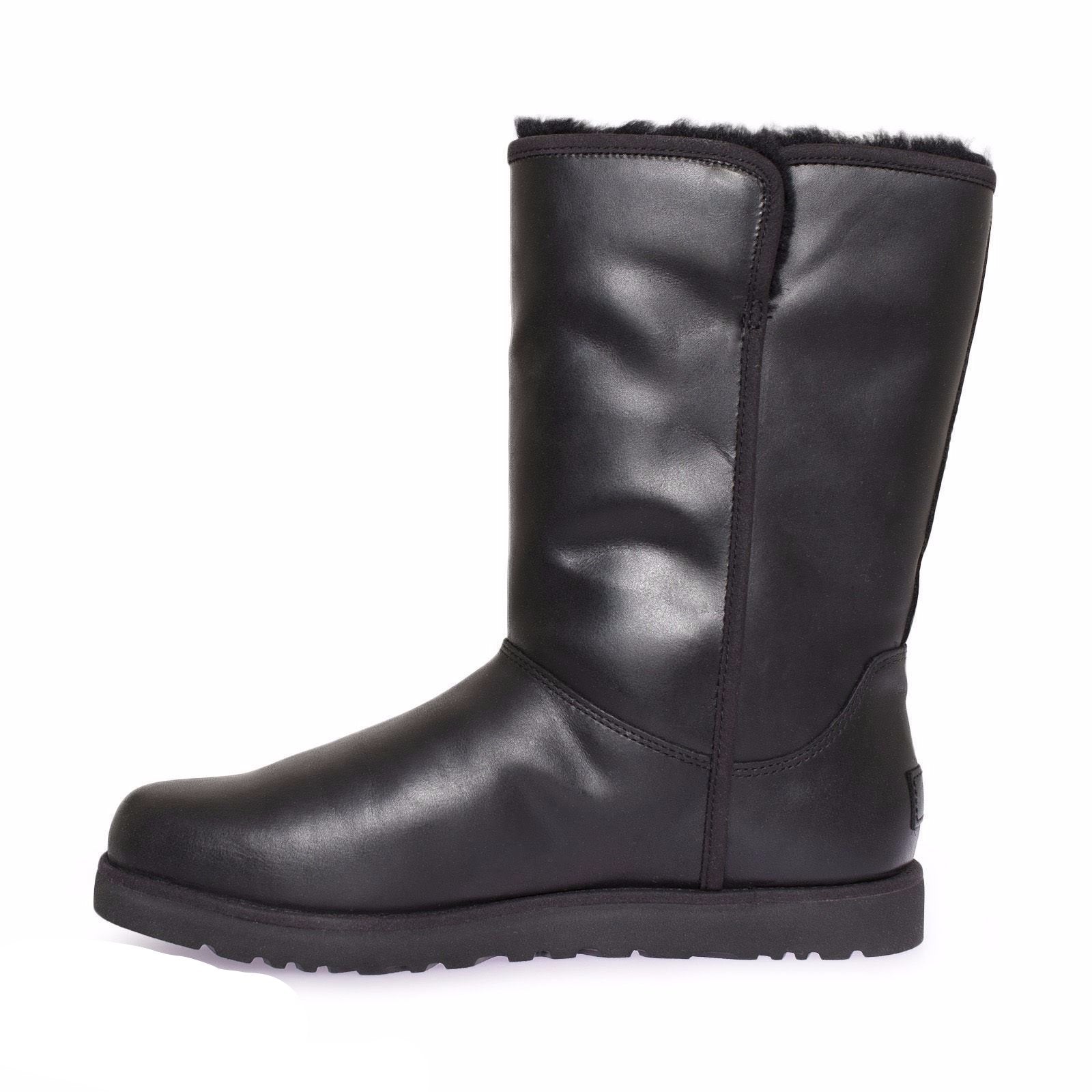 UGG Michelle Leather Black Boots