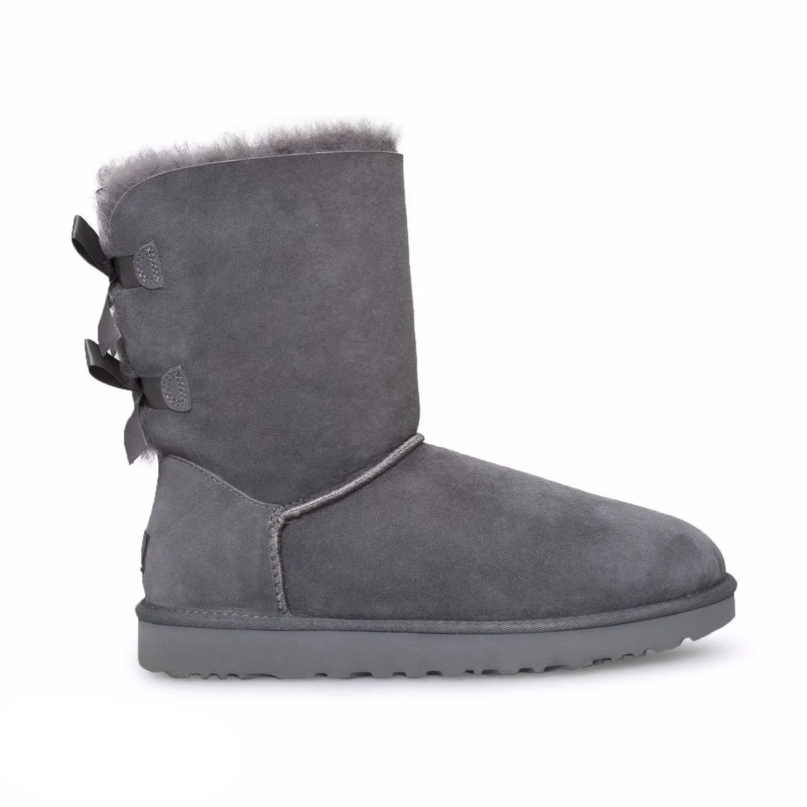 UGG Bailey Bow ii Grey Boots - Youth / Toddler