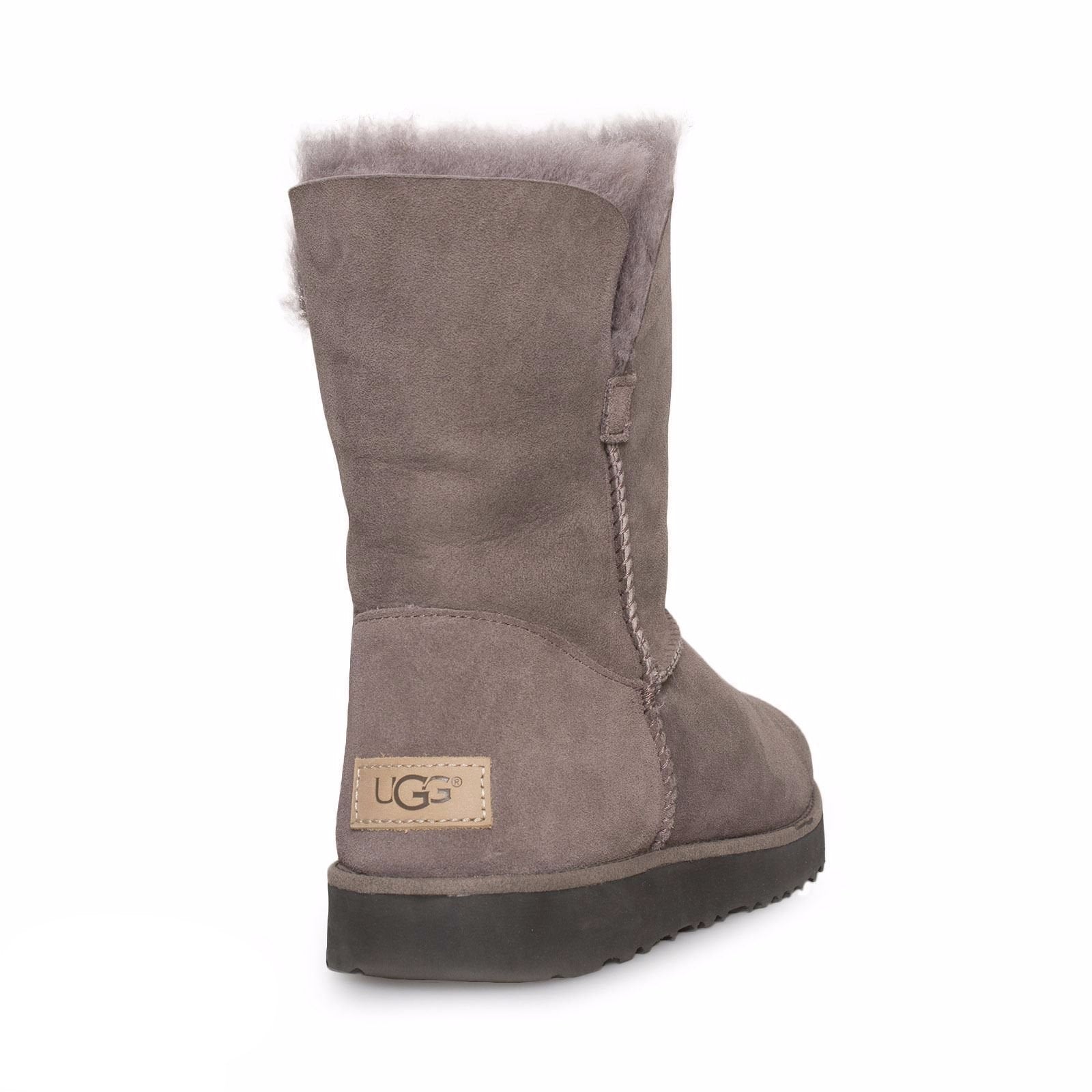 UGG Classic Cuff Short Stormy Grey Boots