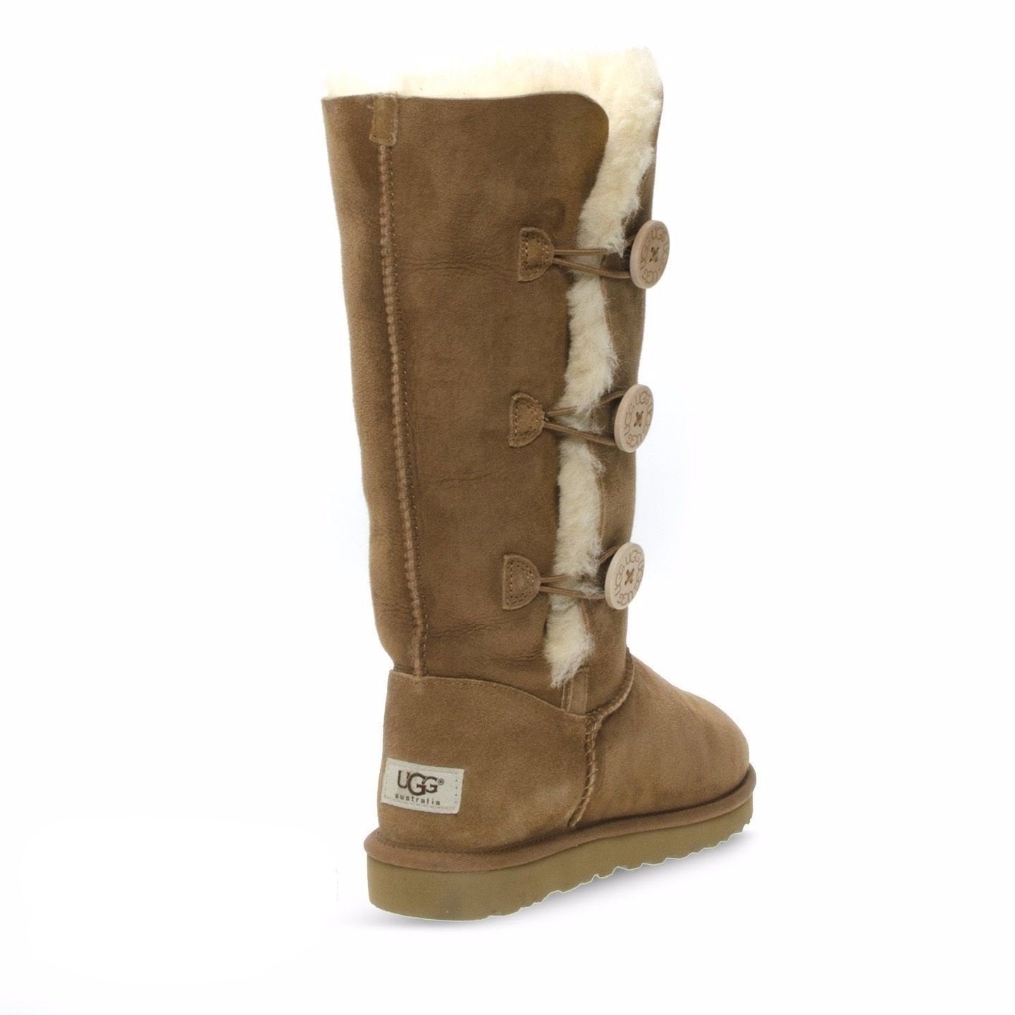 UGG Bailey Button Triplet II Chestnut Boots - Women's