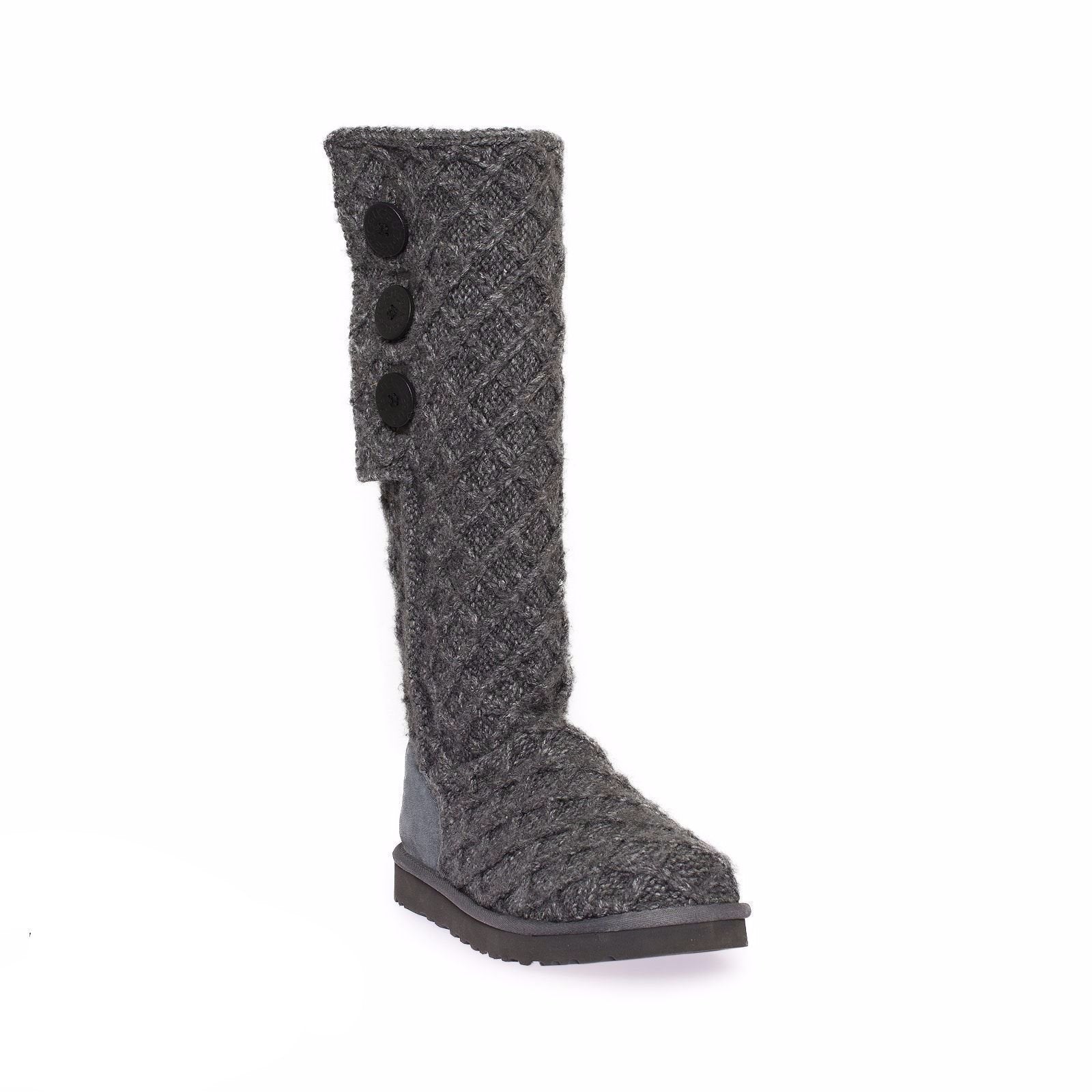 UGG Lattice Cardy Charcoal Boots