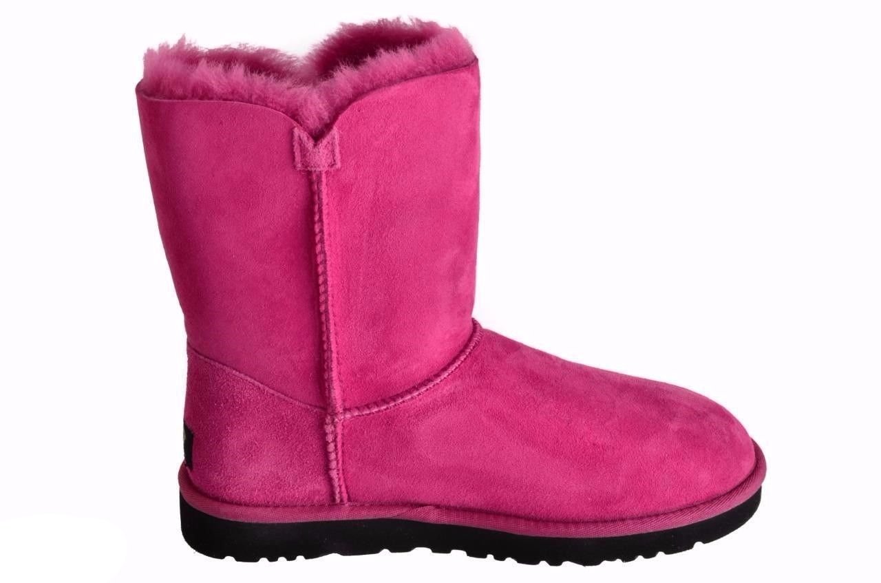 UGG BAILEY GOLD MARIKO RED VIOLET SUEDE/SHEEPSKIN BOOTS