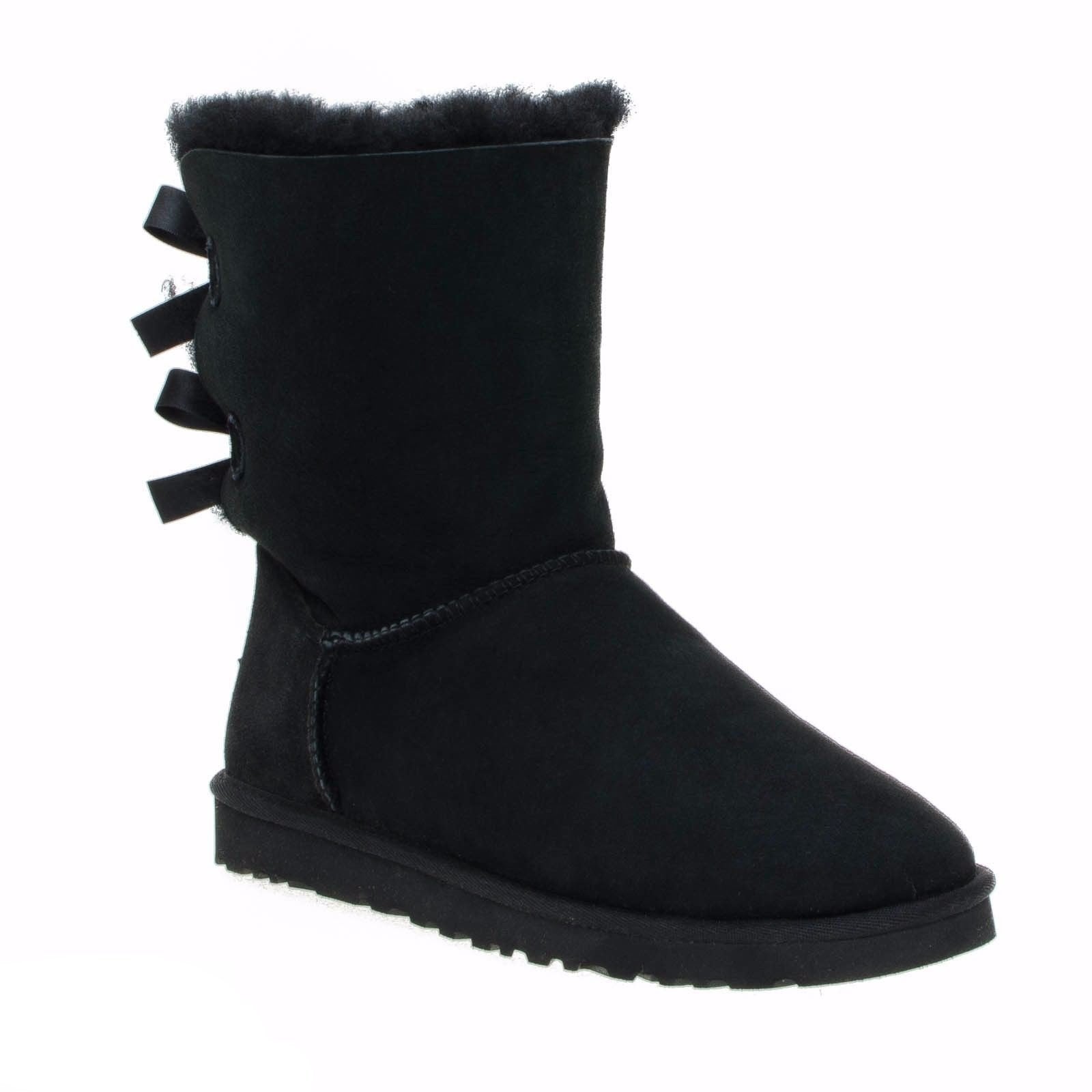 UGG Bailey Bow Black Boots