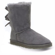 UGG Bailey Bow Grey Boots - Youth