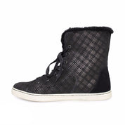 UGG Croft Double Diamond Black Shoes