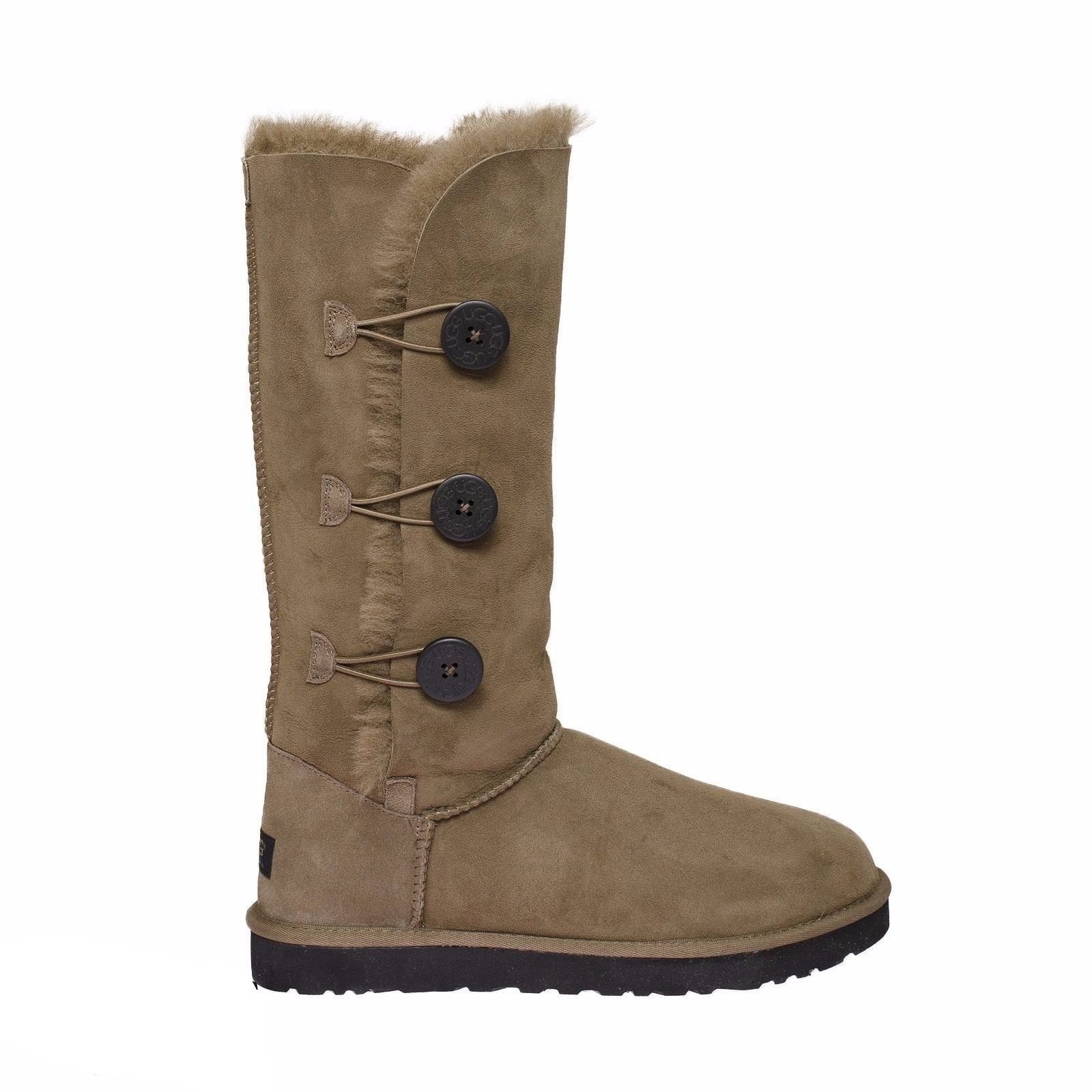 UGG Bailey Button Triplet Dead Leaf Boots