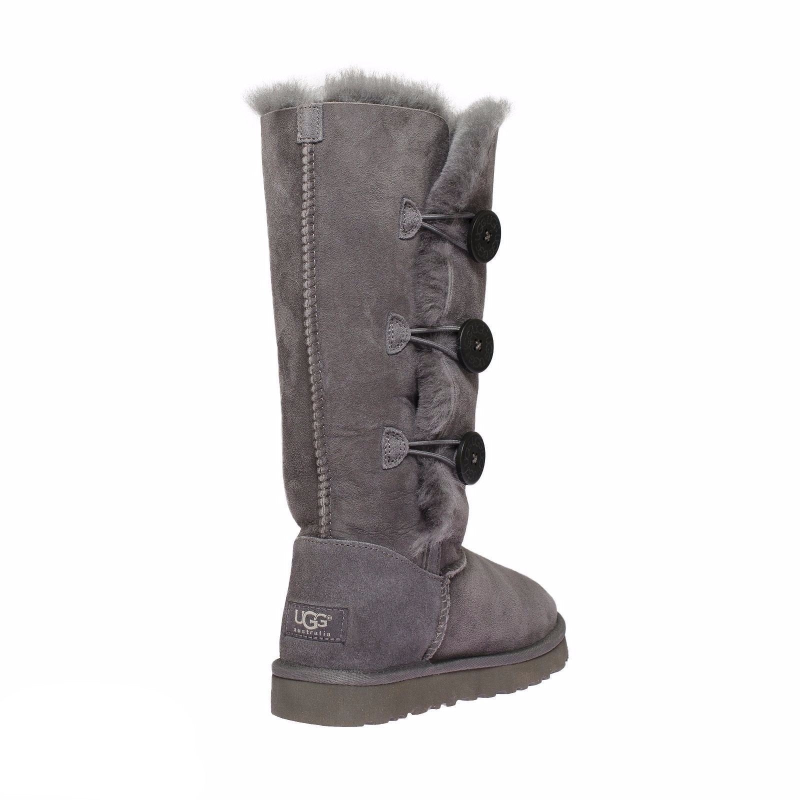 UGG Bailey button Triplet Gray Boots