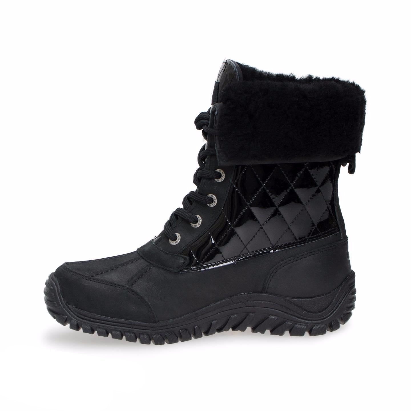 UGG Adirondack Quilted Black Boots