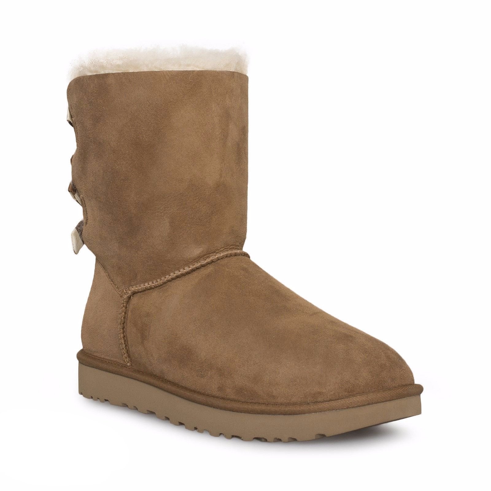 UGG Bailey Bow Stripe Chestnut Boots