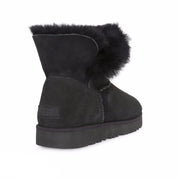 UGG Classic Cuff Mini Black Boots