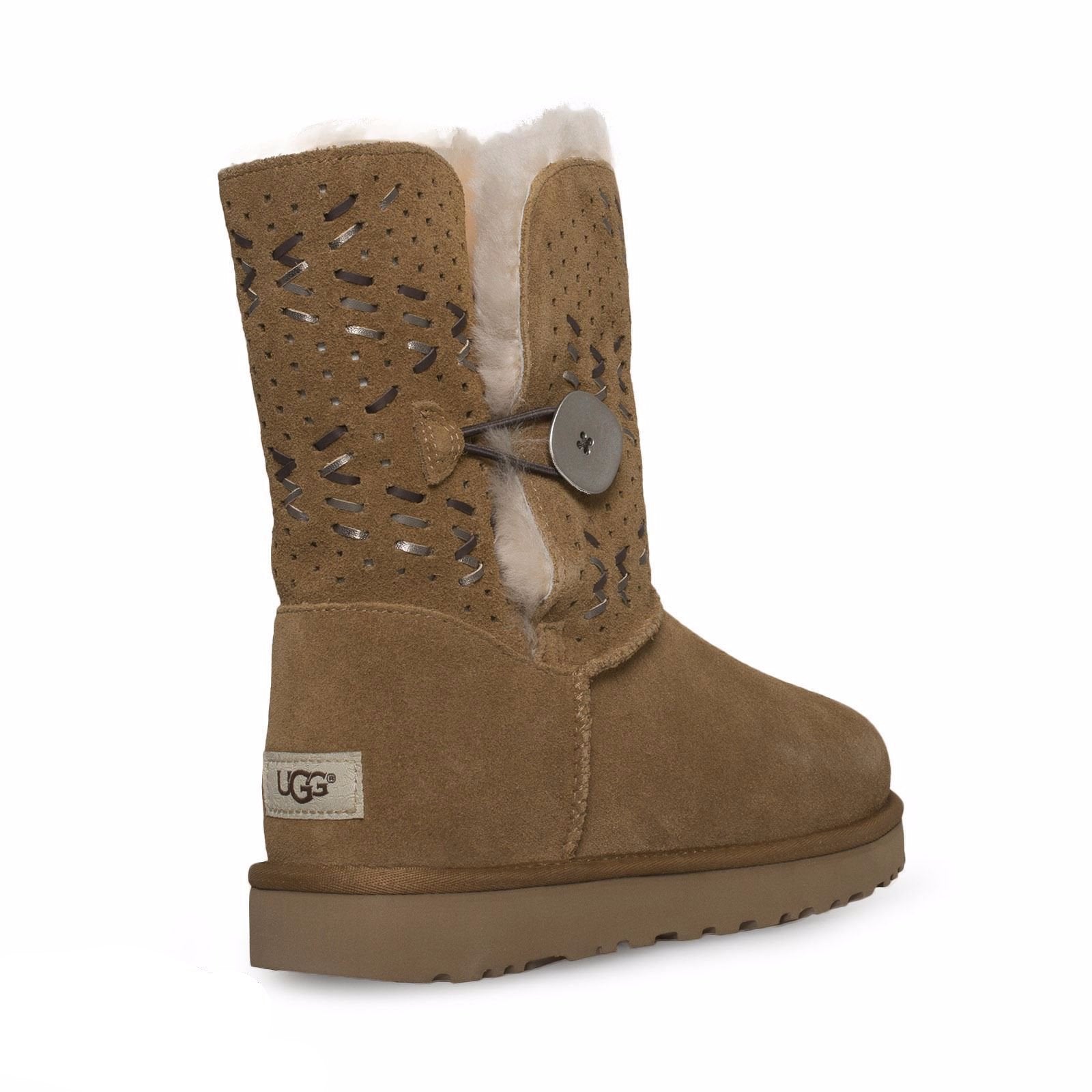 UGG Bailey Button Tehuano Chestnut Boots