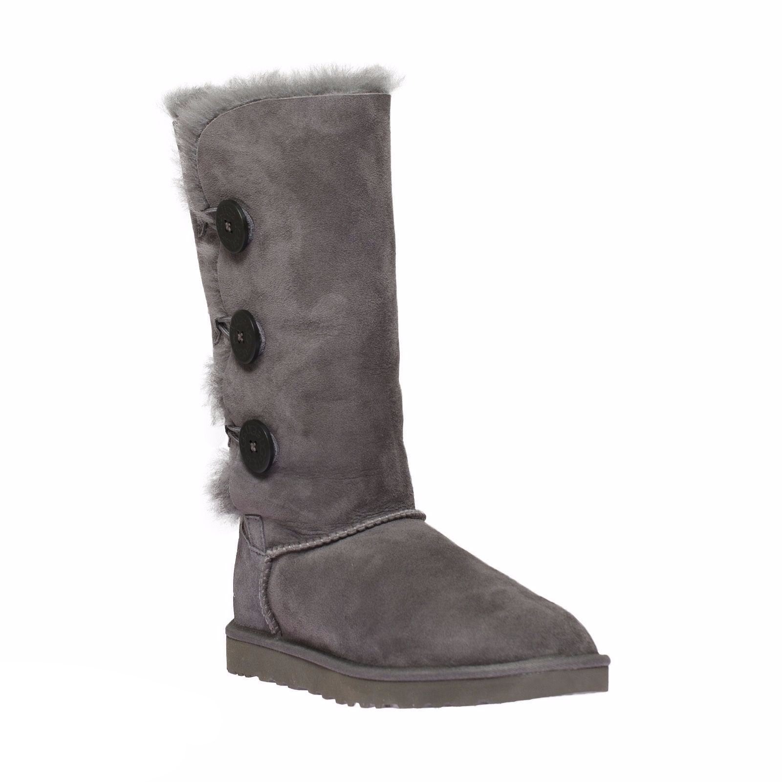 UGG Bailey button Triplet Gray Boots