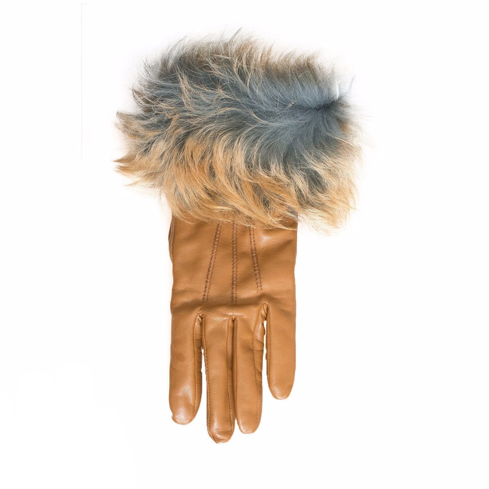 UGG Three Point Long Chestnut Gloves