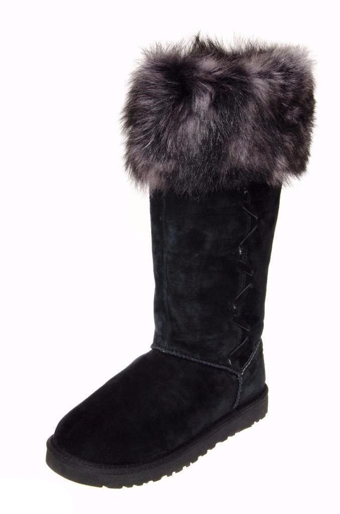 UGG ROSANA BLACK BOOTS