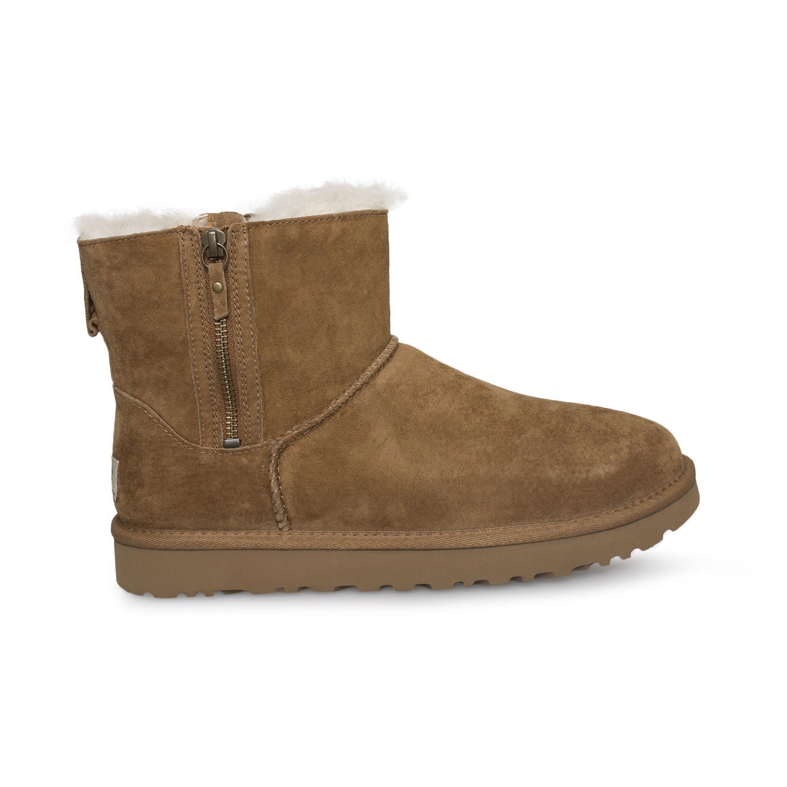 UGG Classic Mini Double Zip Chestnut Boots - Women's