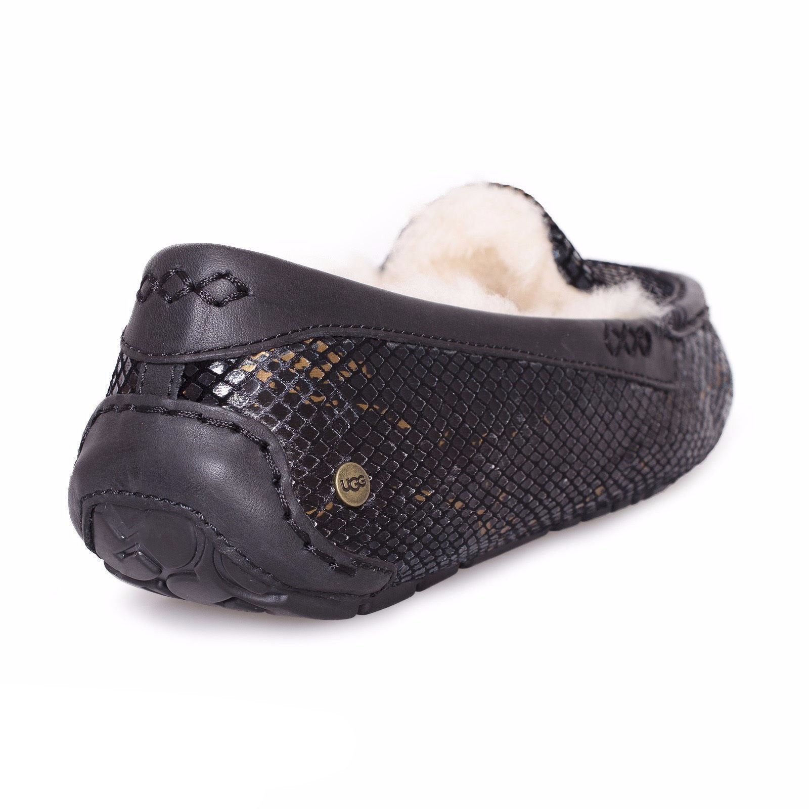 UGG Ansley Exotic Velvet Black Slippers