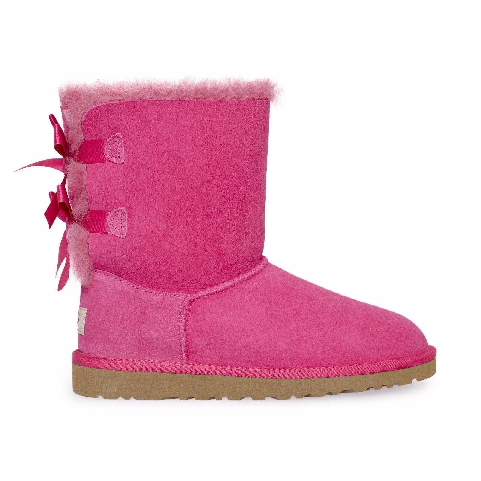 UGG Bailey Bow Cerise Pink Boots