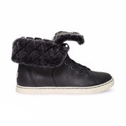 UGG Croft Luxe Quilt Black Boots