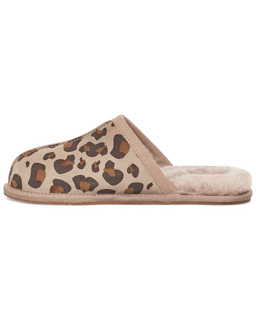 UGG Pearle Leopard Suede & Leather Slipper