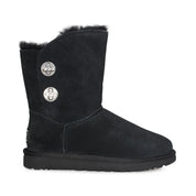 UGG Short Turnlock Bling Black Boots - Women's