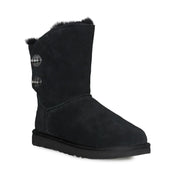 UGG Short Turnlock Bling Black Boots - Women's