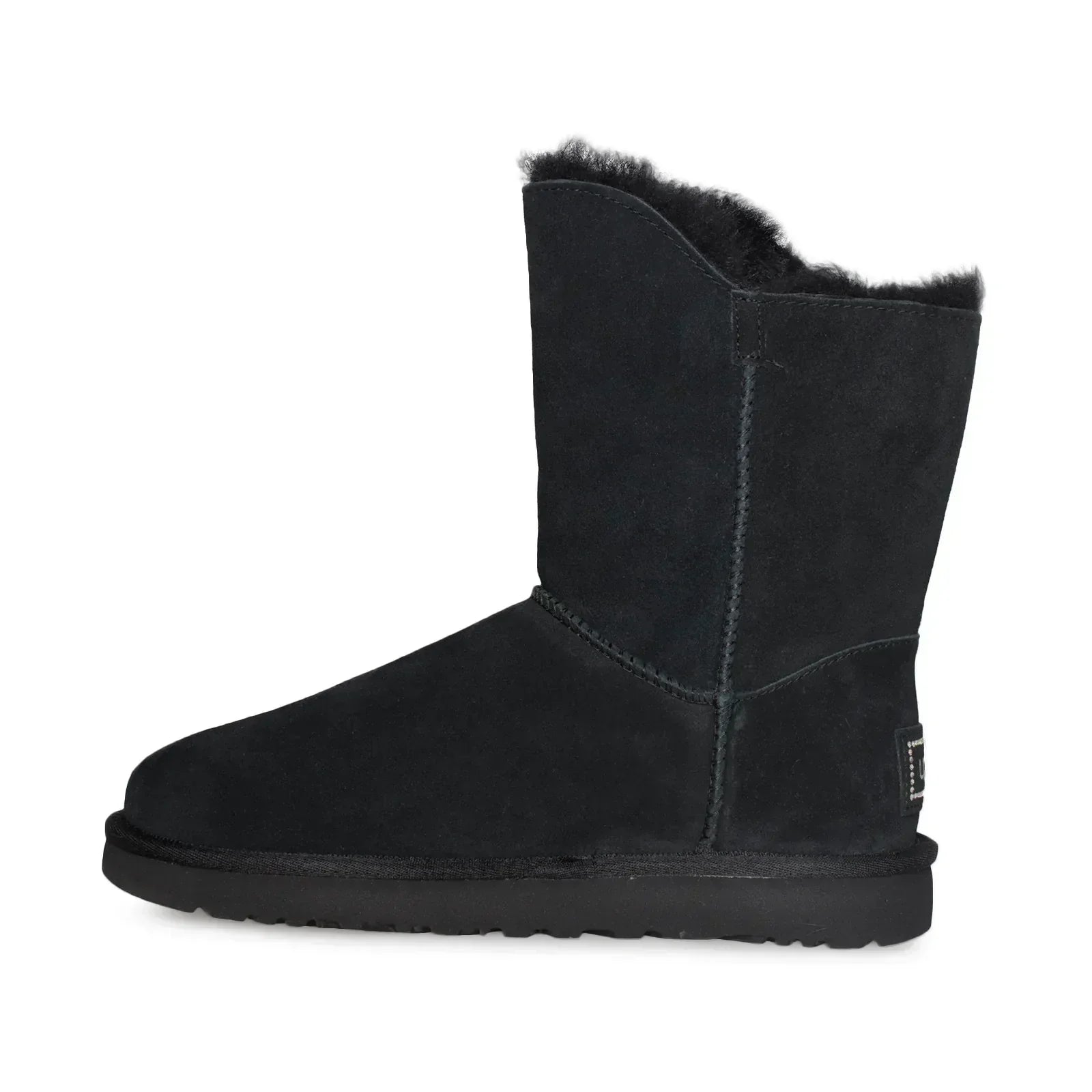 UGG Short Turnlock Bling Black Boots - Women's