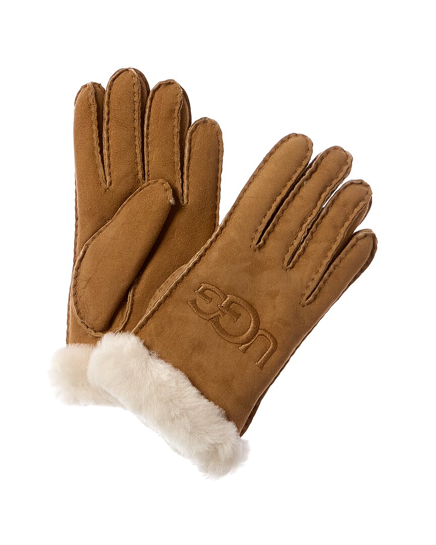 UGG Colorblocked Shearling Gloves