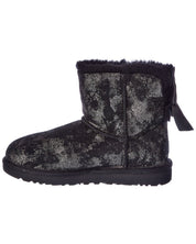 UGG Mini Bailey Bow Glimmer Suede Boot