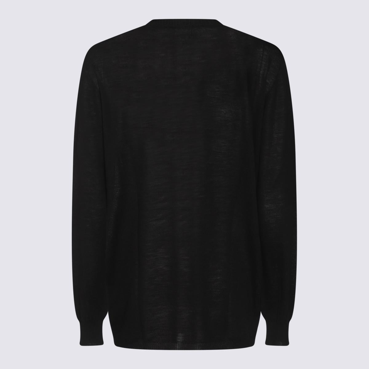 Rick Owens Black Wool Knitwear