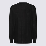 Rick Owens Black Wool Knitwear