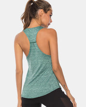 Full Size Scoop Neck Wide Strap Active Tank