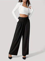 Wide Leg Pants with Pockets