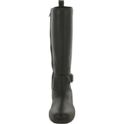 Harrison Tall Womens Leather Stacked Heel Knee-High Boots